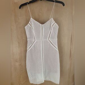 Missguided White Lace Bodycon Dress